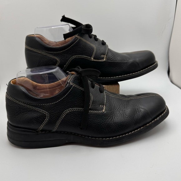 Johnston & Murphy Other - Johnston & Murphy Men’s Schuler Leather Tie Dress Shoes Size 9.5 Black
